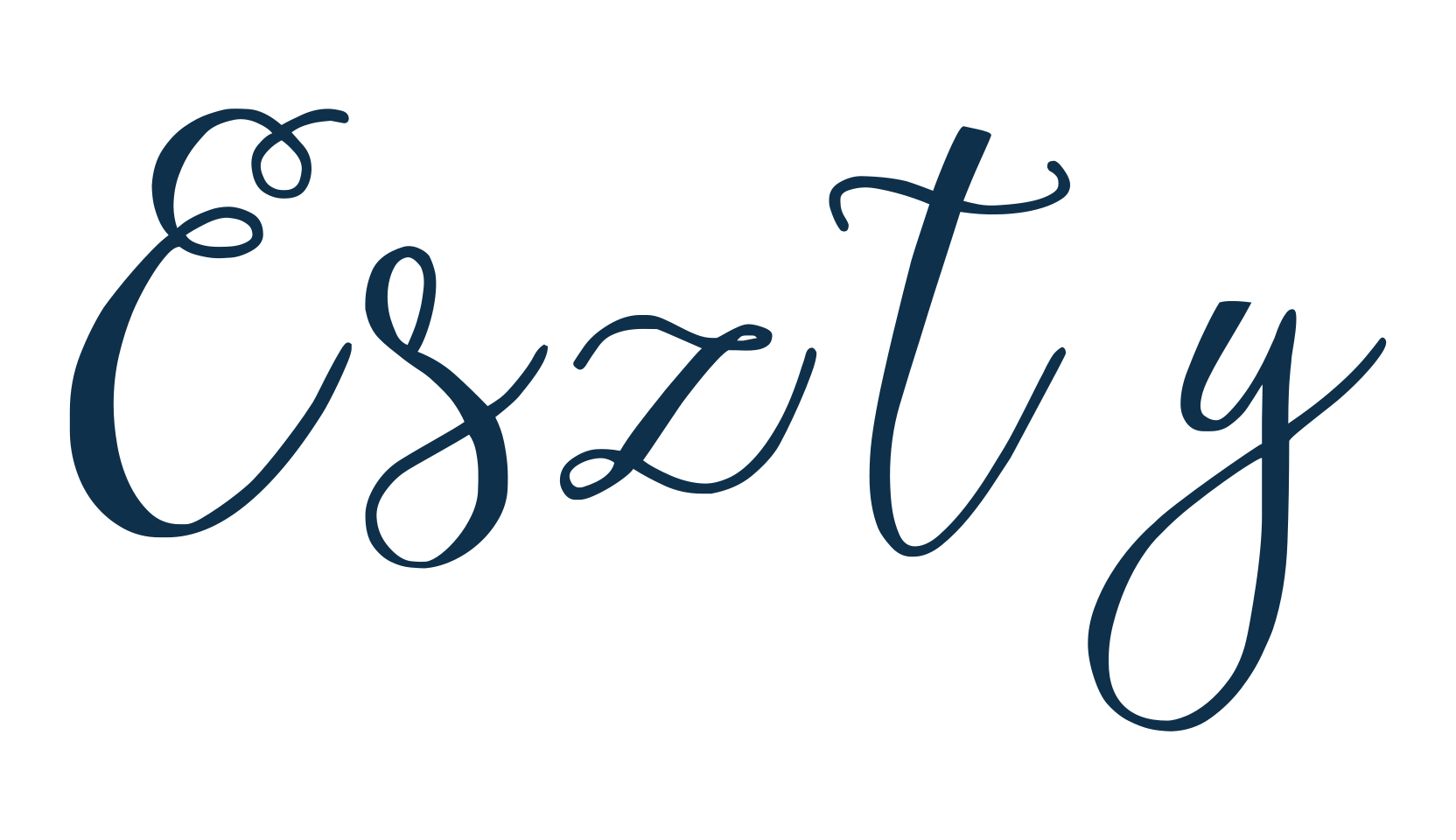 Eszty, fancy decorative font preview