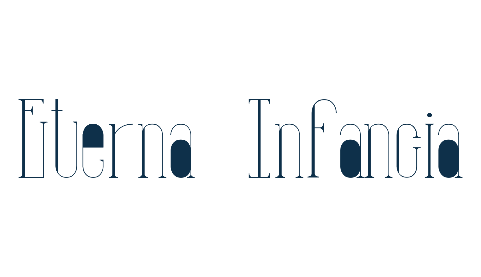 Eterna Infancia, modern font preview