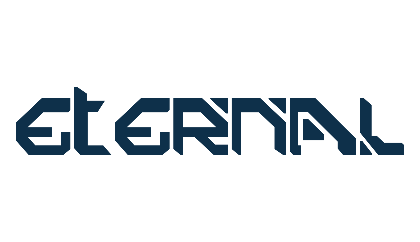 Eternal, techno sci-fi font preview
