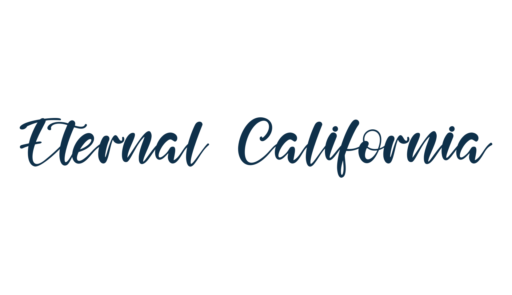 Eternal California, script calligraphy fancy decorative font preview