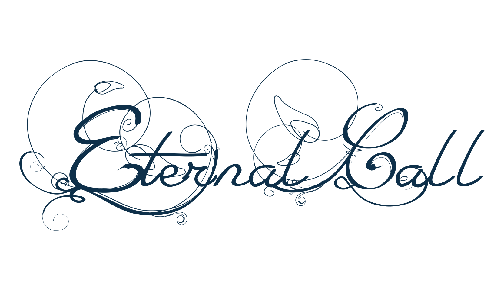 Eternal Call, script calligraphy fancy decorative font preview