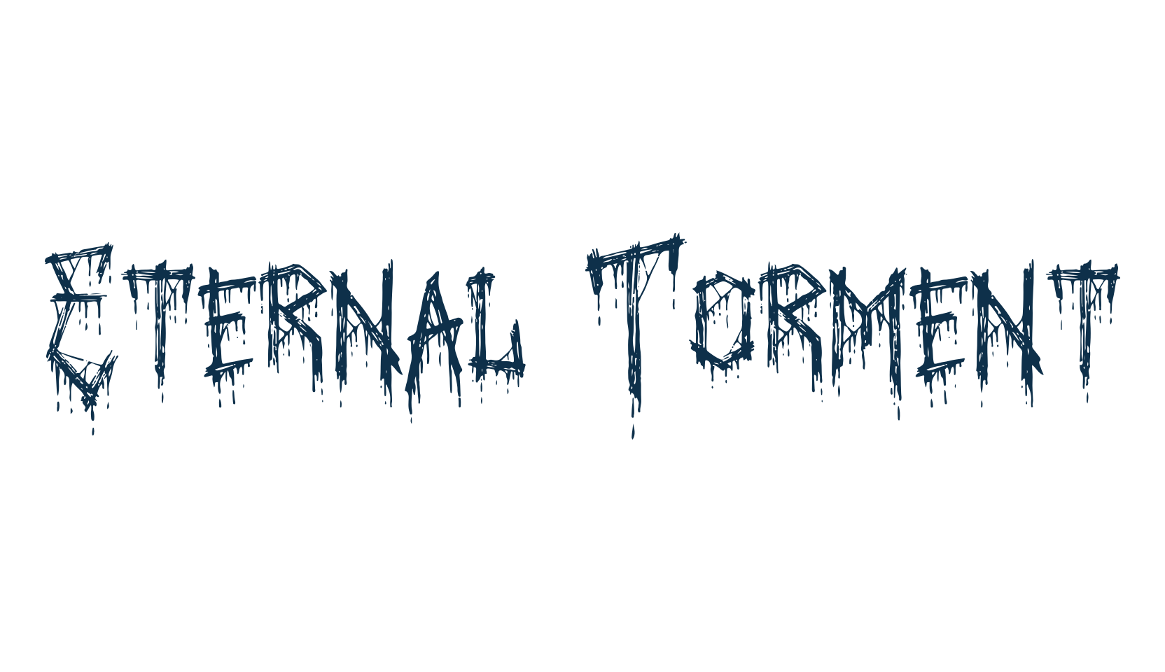 Eternal Torment, holiday halloween fancy decorative horror font preview