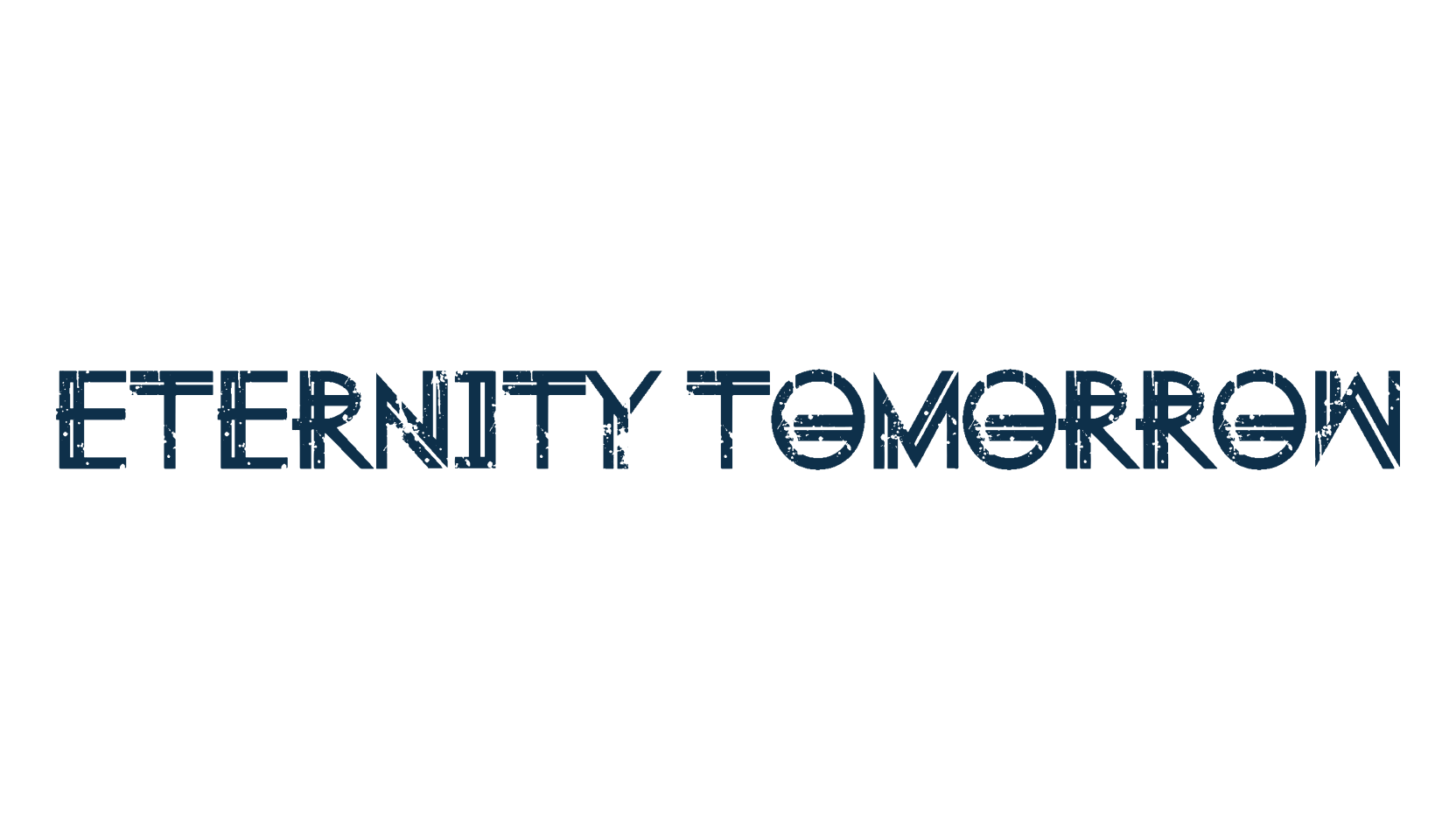 Eternity Tomorrow, fancy eroded decorative font preview