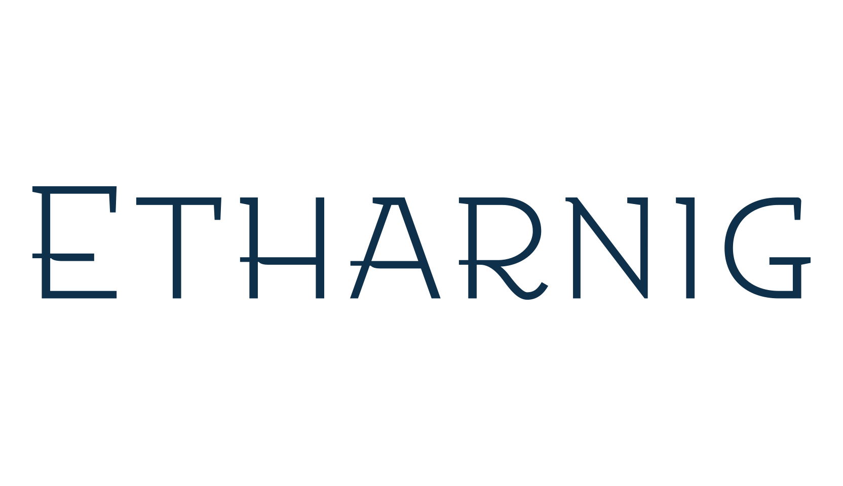 Etharnig, fancy retro decorative font preview