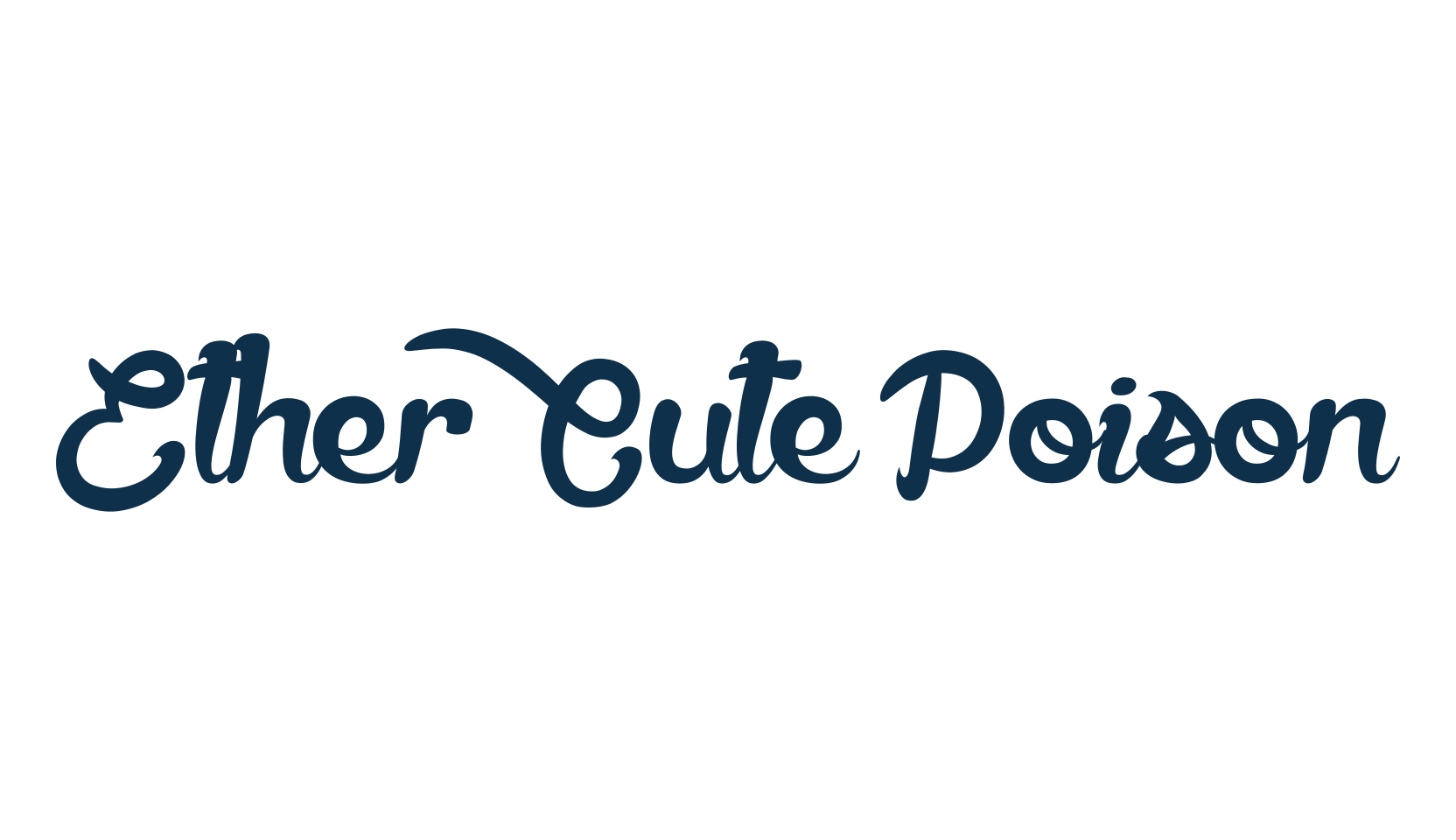 Ether Cute Poison, display market font preview