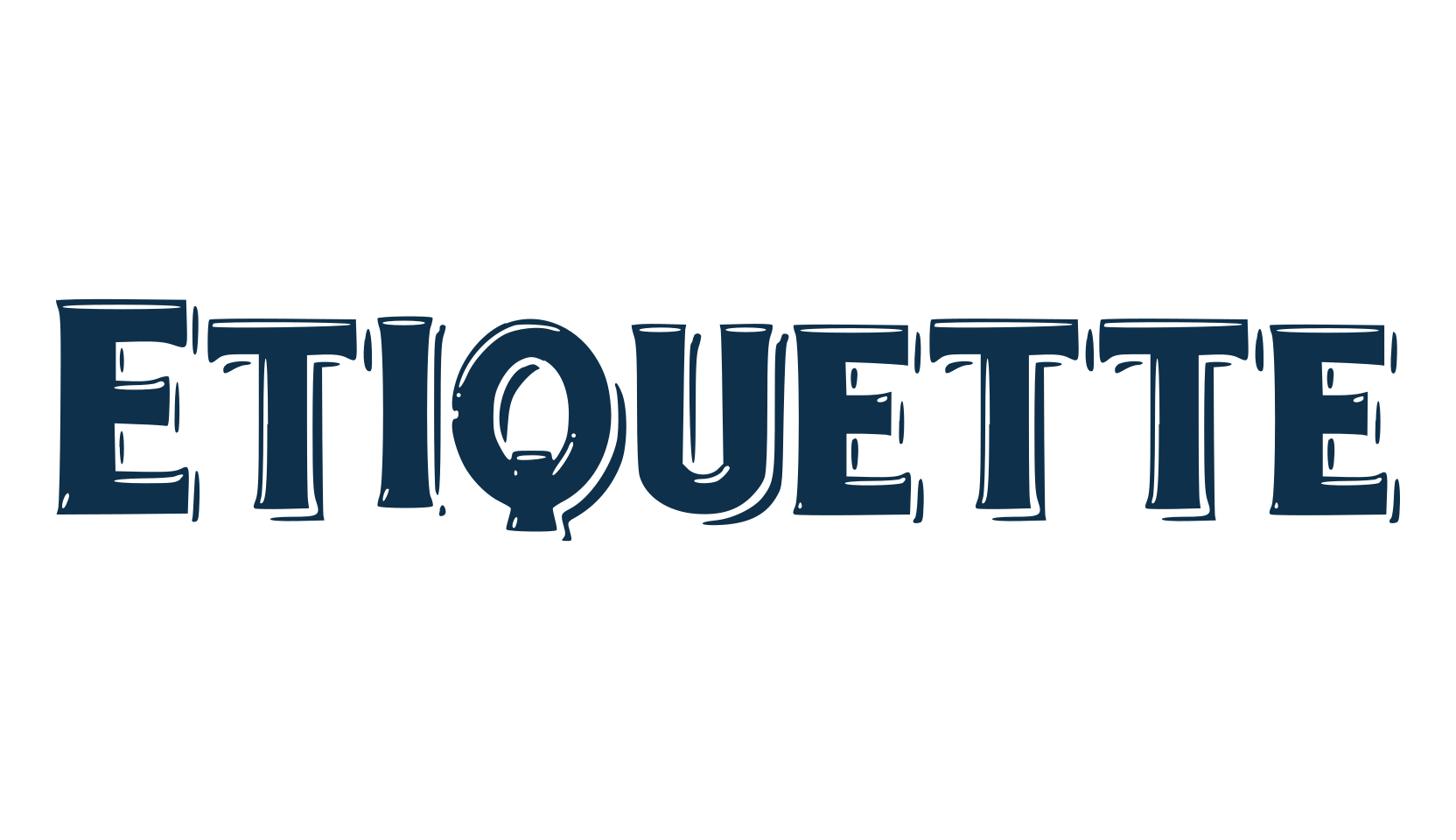 Etiquette, fancy retro decorative font preview