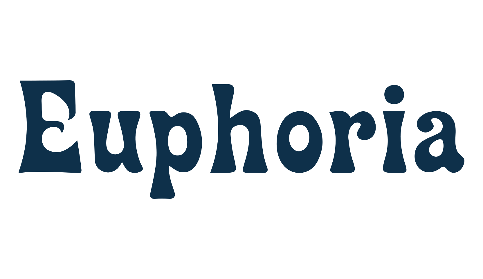 Euphoria, fancy groovy decorative font preview