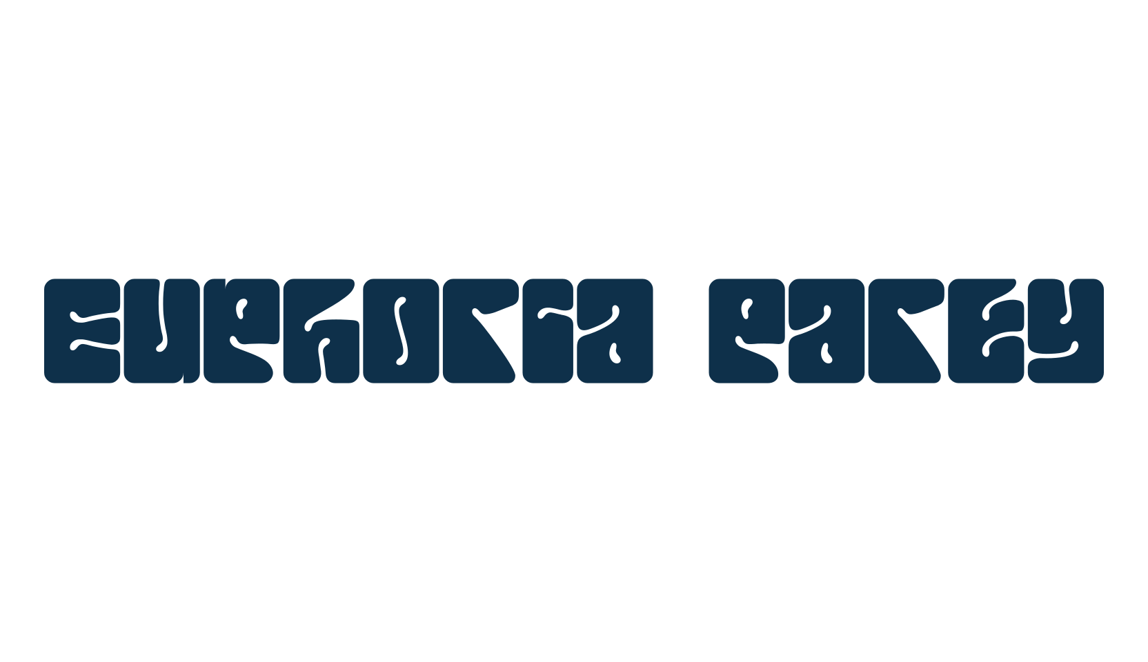 Euphoria Party, fancy groovy decorative font preview