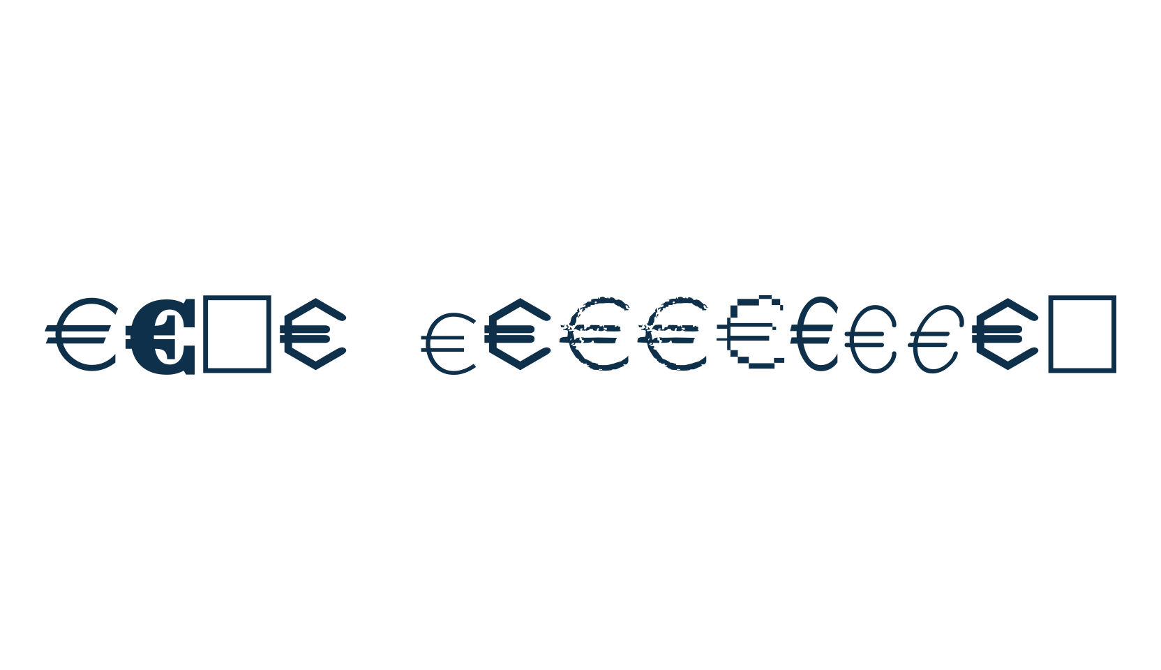Euro Collection, fancy decorative font preview