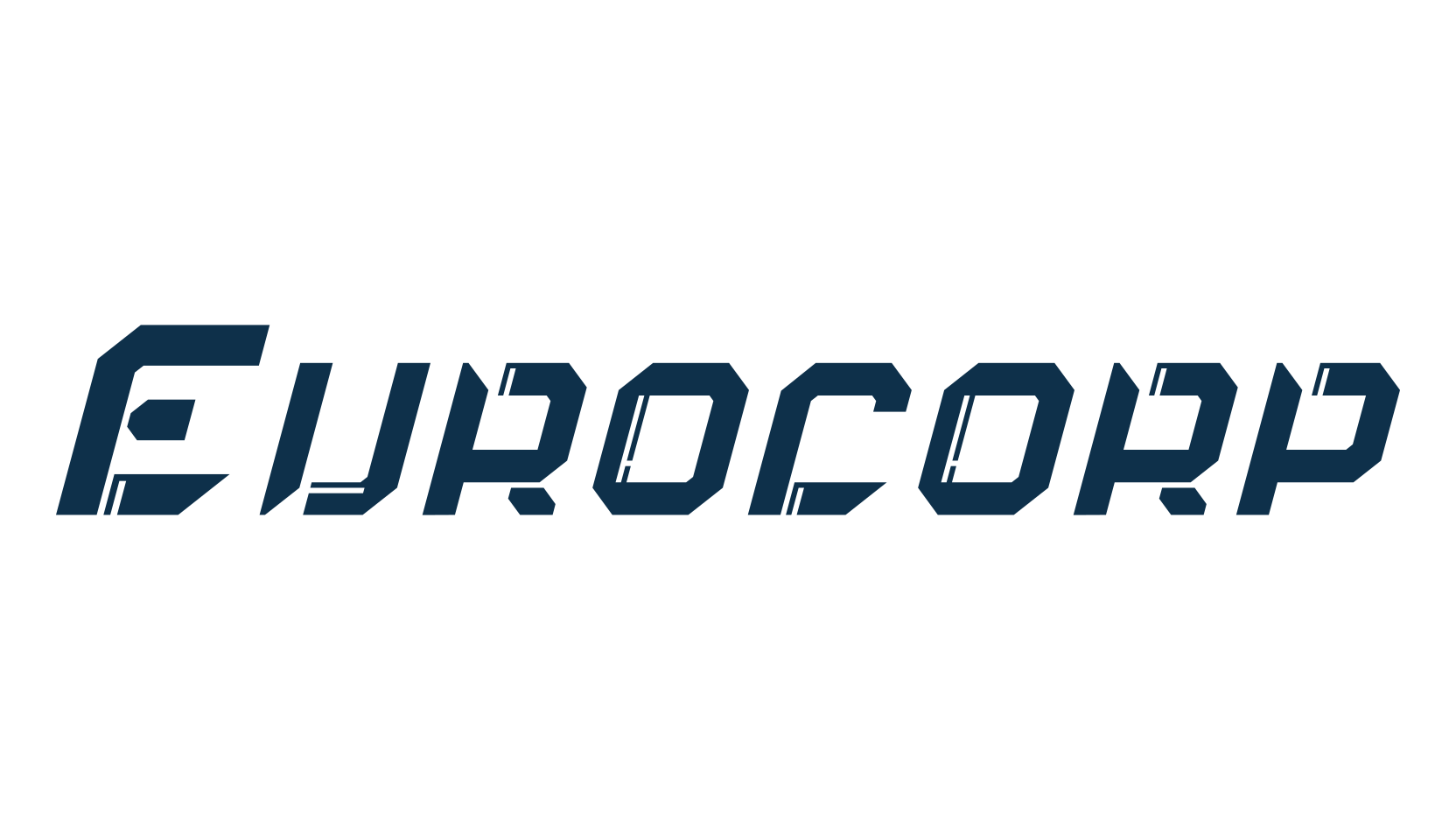 Eurocorp, sci-fi font preview