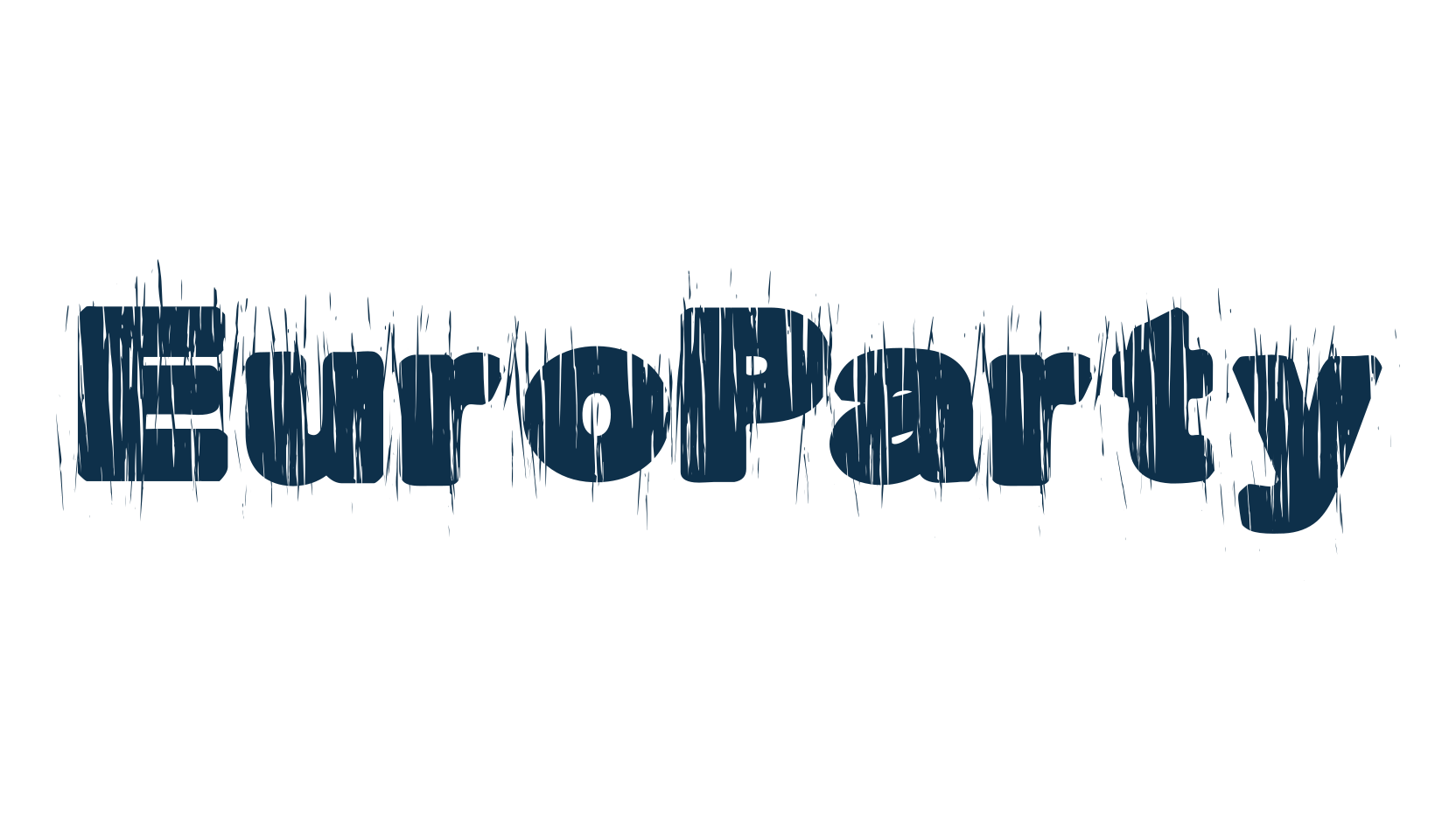 EuroParty, fancy eroded decorative font preview