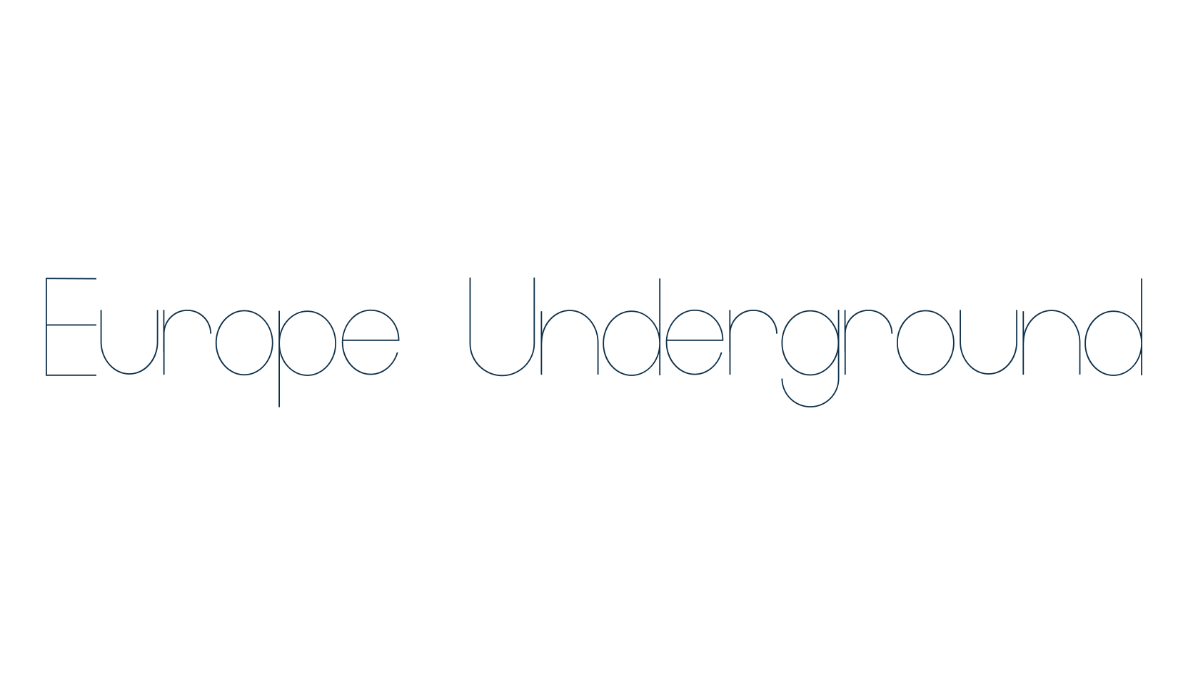 Europe Underground, sans serif font preview