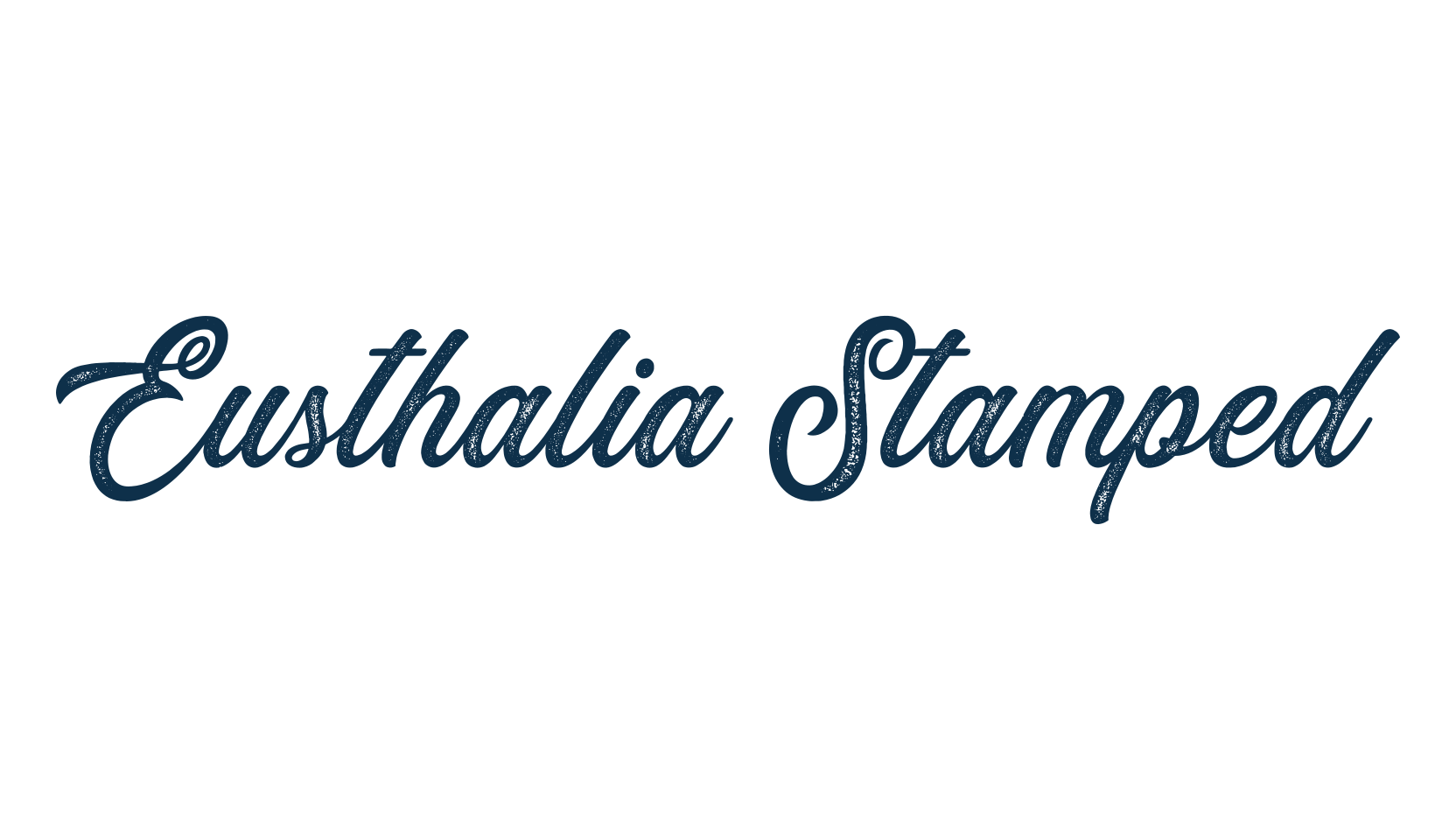 Eusthalia Stamped, fancy various decorative script calligraphy font preview