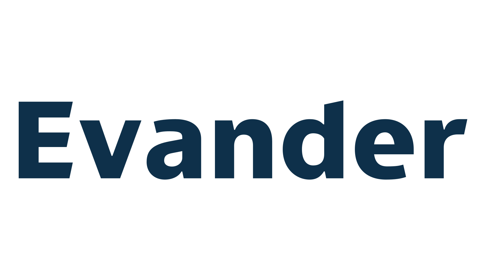 Evander, sans serif font preview
