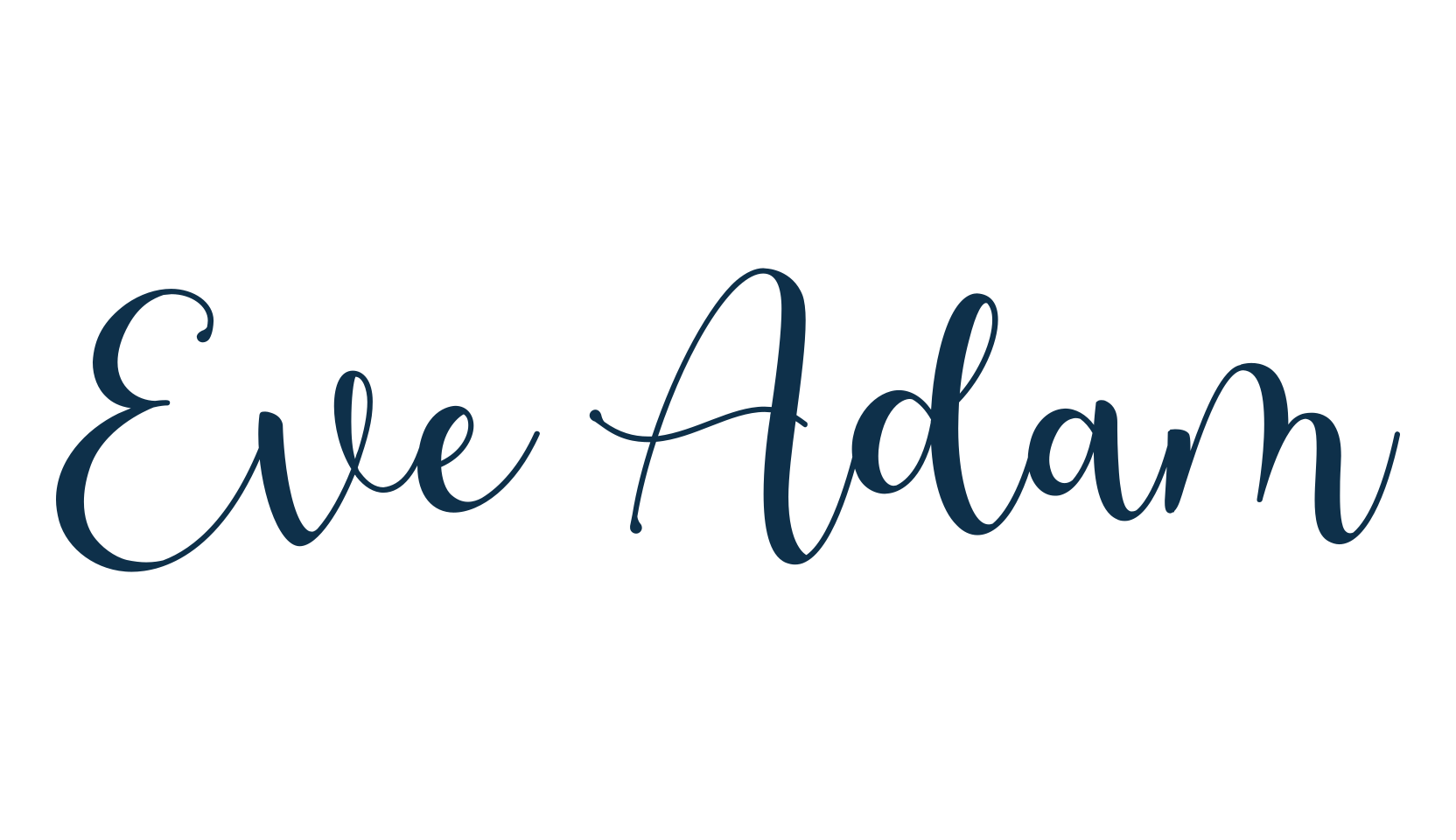 Eve Adam, script calligraphy fancy decorative font preview