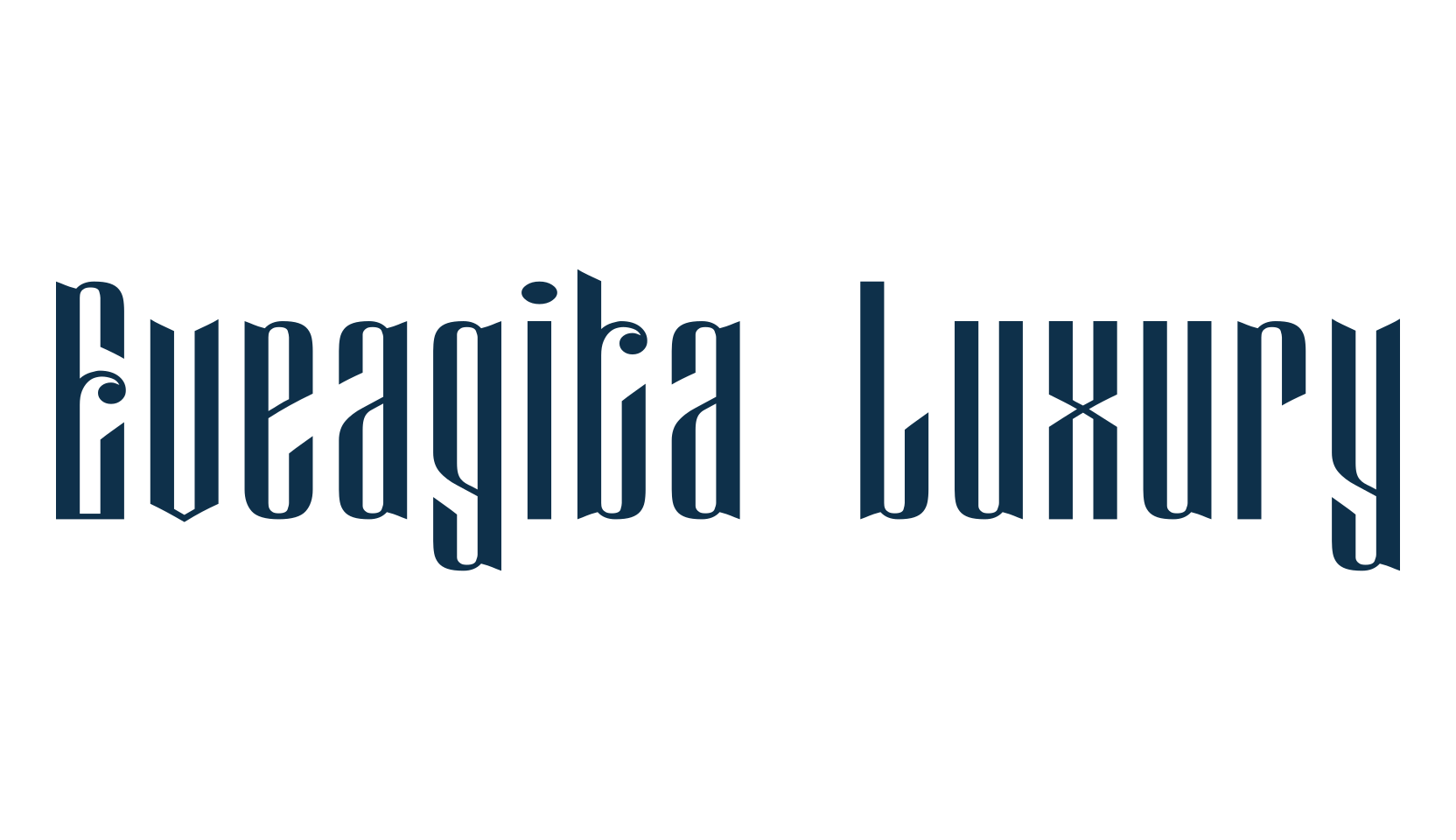 Eveagita Luxury, fancy retro decorative font preview