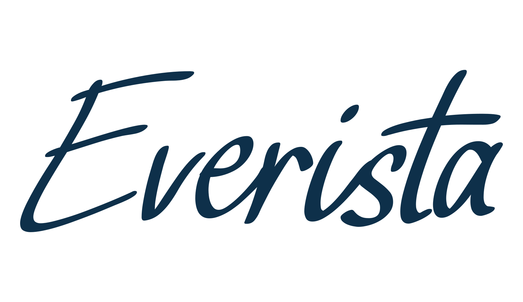 Everista, script handwritten fancy decorative calligraphy font preview