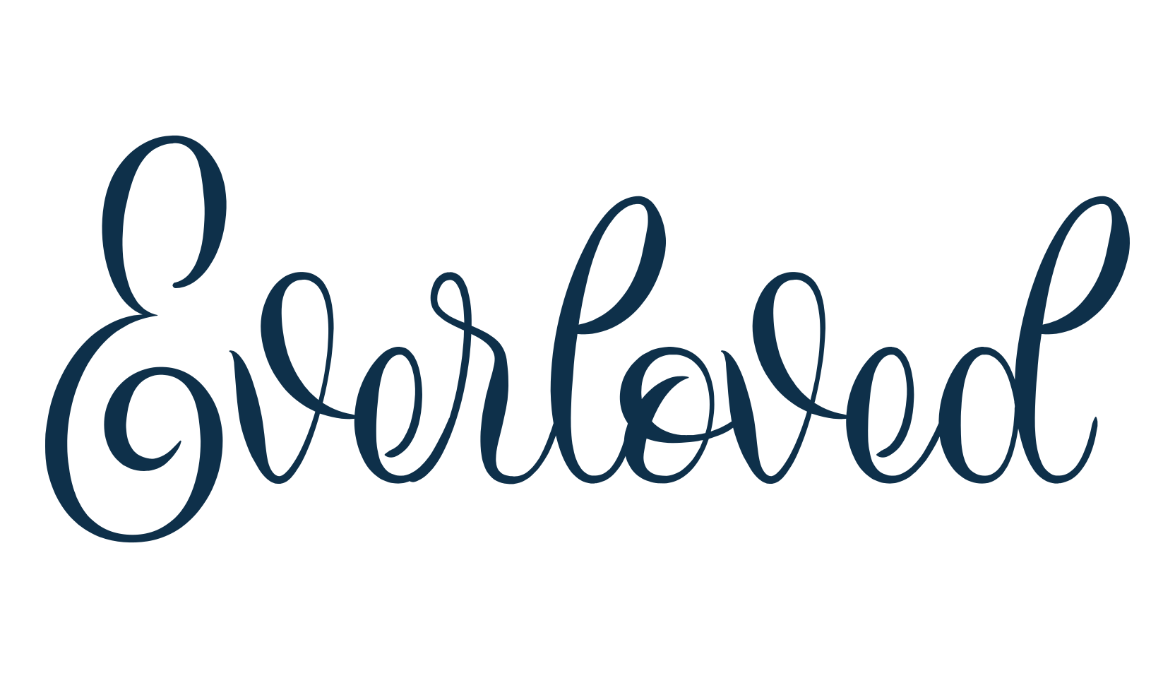 Everloved, script calligraphy fancy decorative font preview