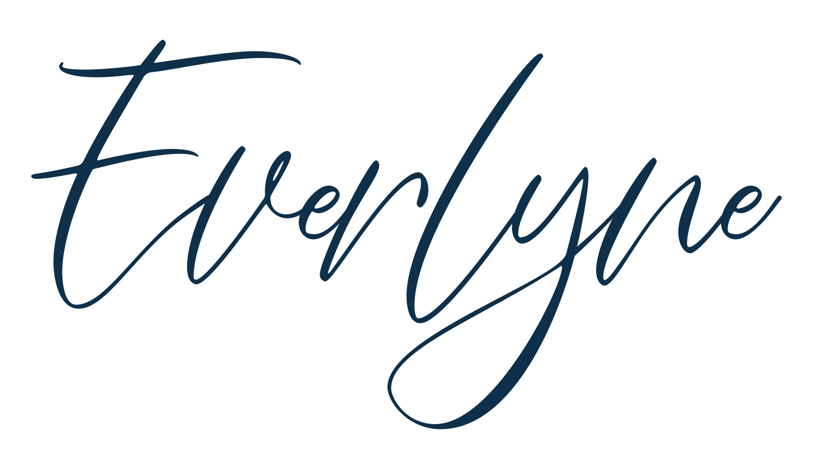 Everlyne, script handwritten fancy decorative calligraphy font preview
