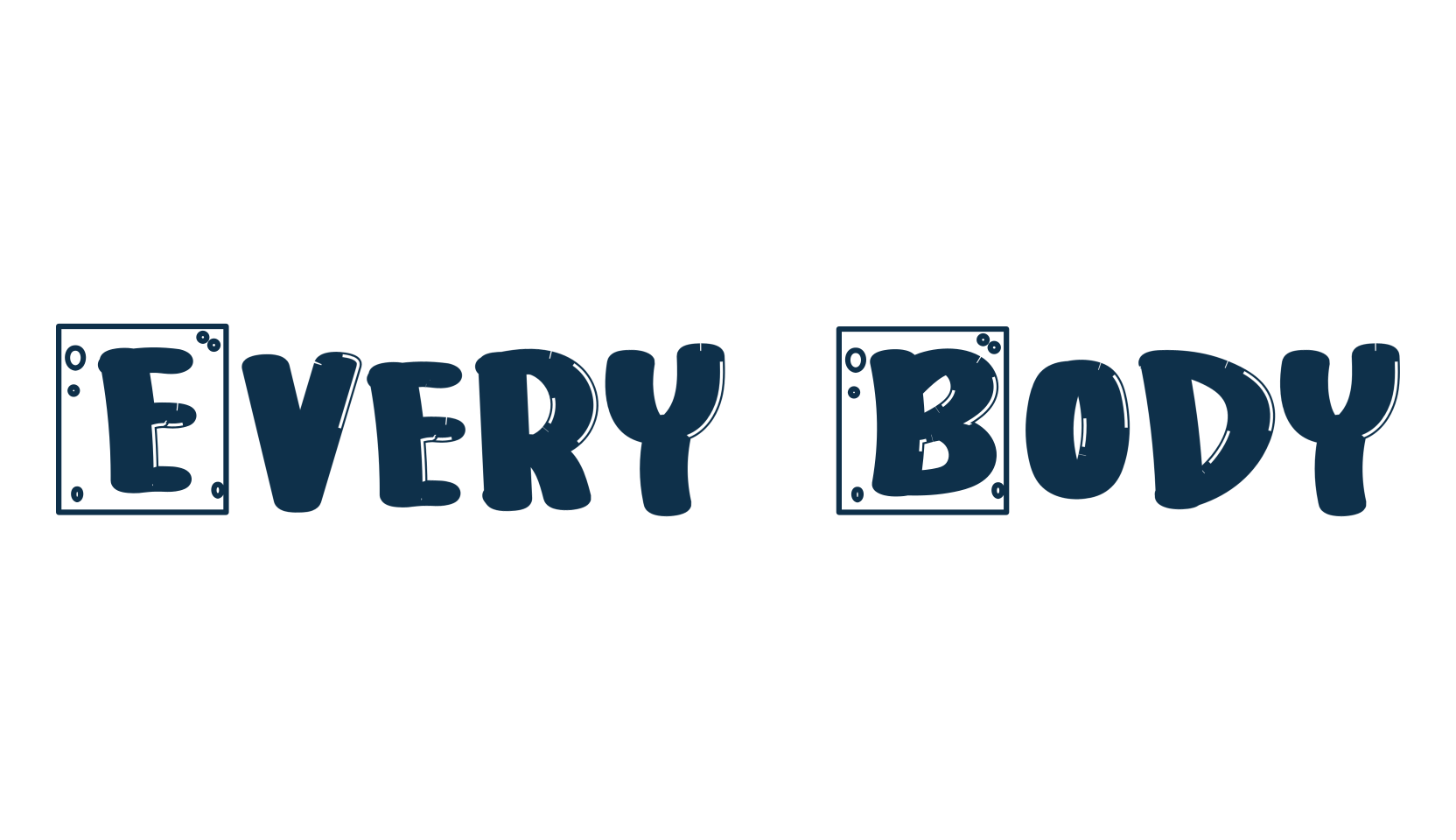 Every Body, fancy decorative font preview