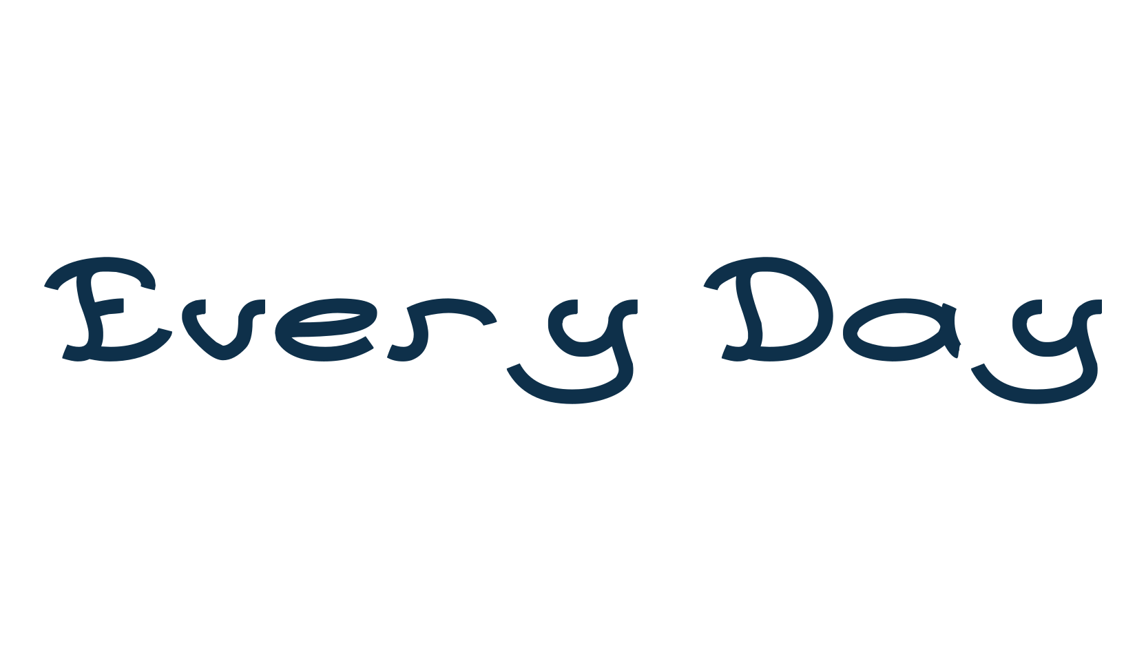 Every Day (every-day), various font preview