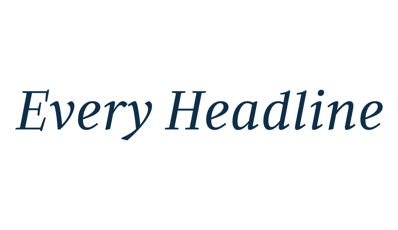 Every Headline, basic serif font preview