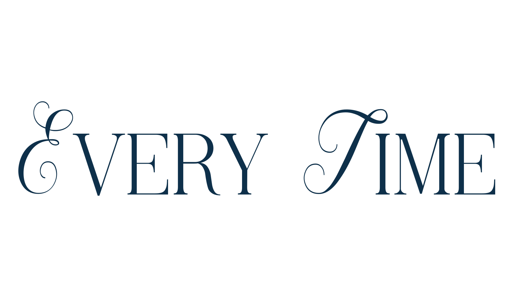Every Time, fancy various decorative font preview