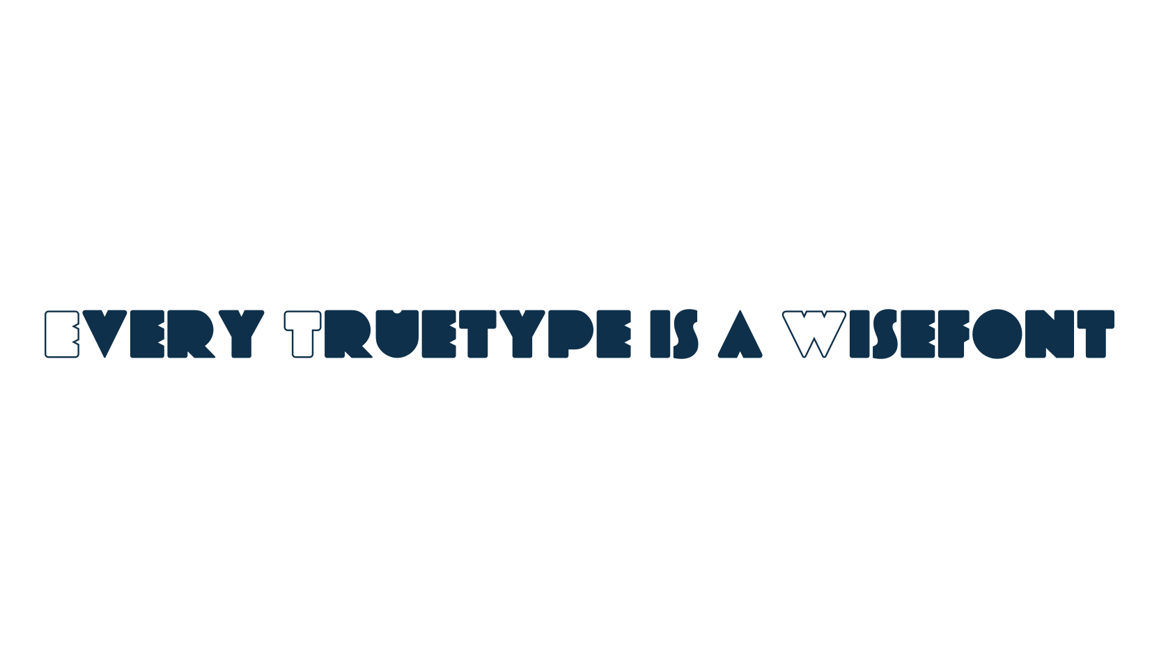 Every Truetype is a Wisefont, fancy various decorative font preview
