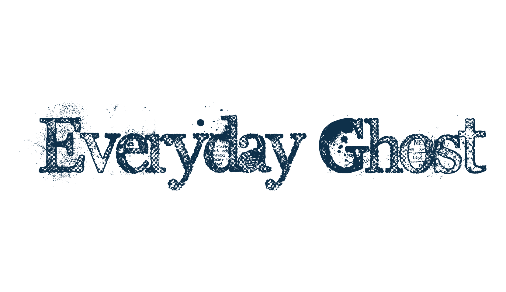 Everyday Ghost, fancy destroy decorative font preview