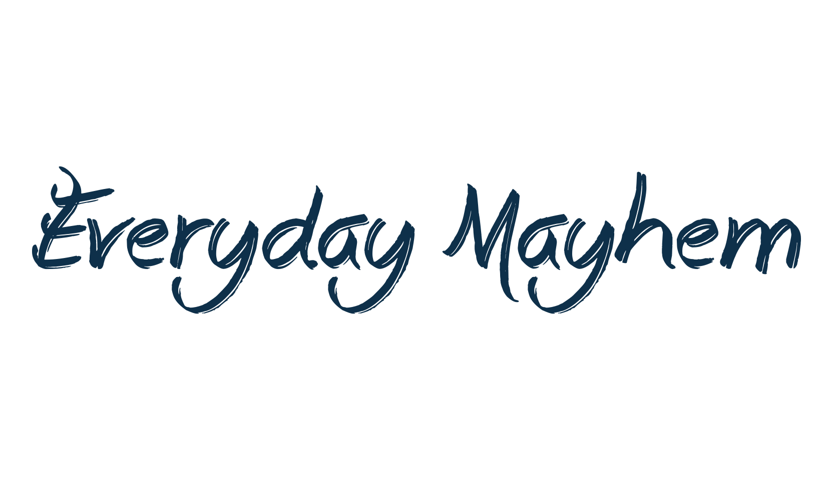 Everyday Mayhem, various font preview