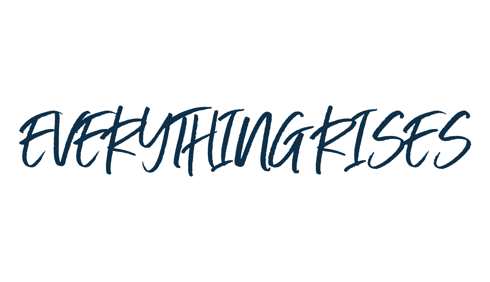 Everything Rises, script brush fancy decorative calligraphy font preview