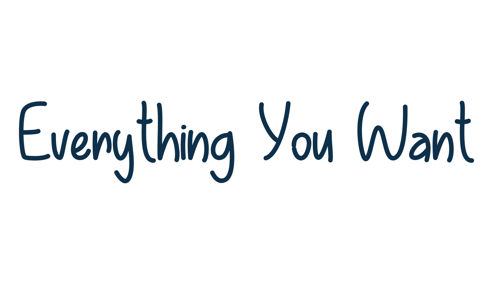 Everything You Want, script handwritten fancy decorative calligraphy font preview