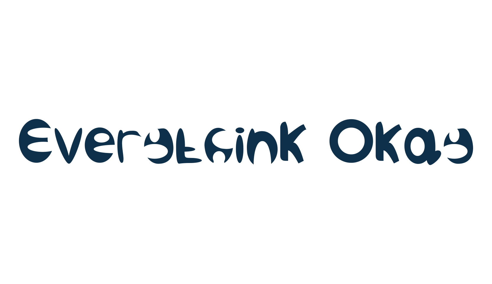 Everythink Okay, fancy various decorative font preview