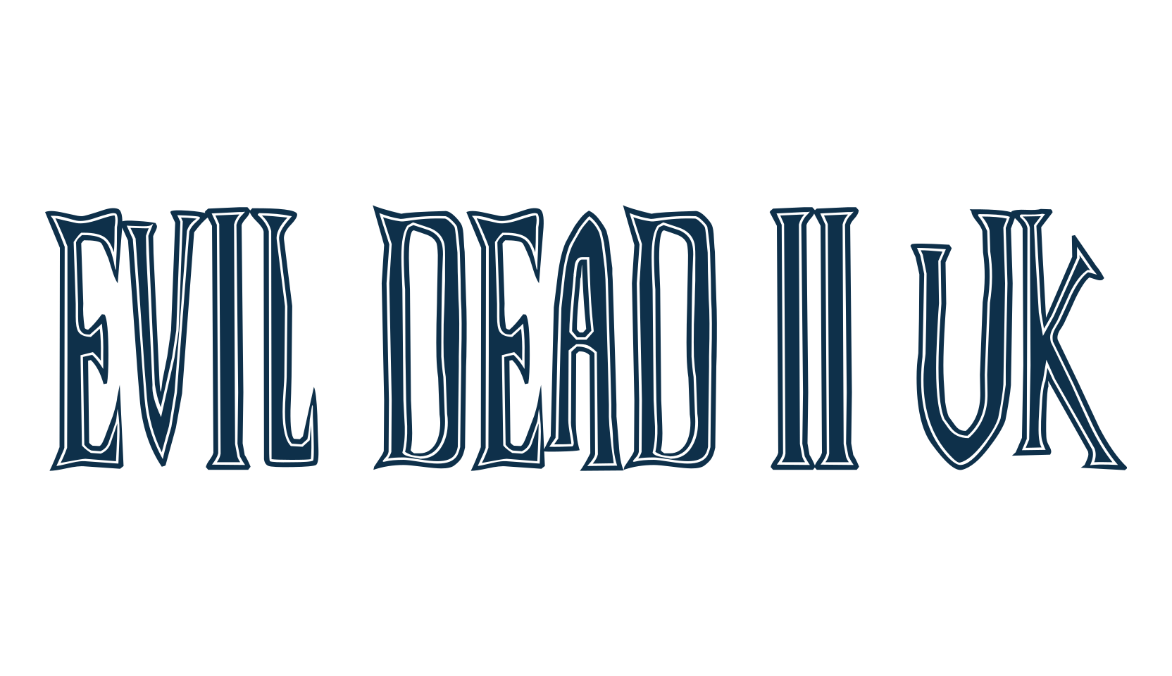 Evil Dead II UK, gothic modern font preview