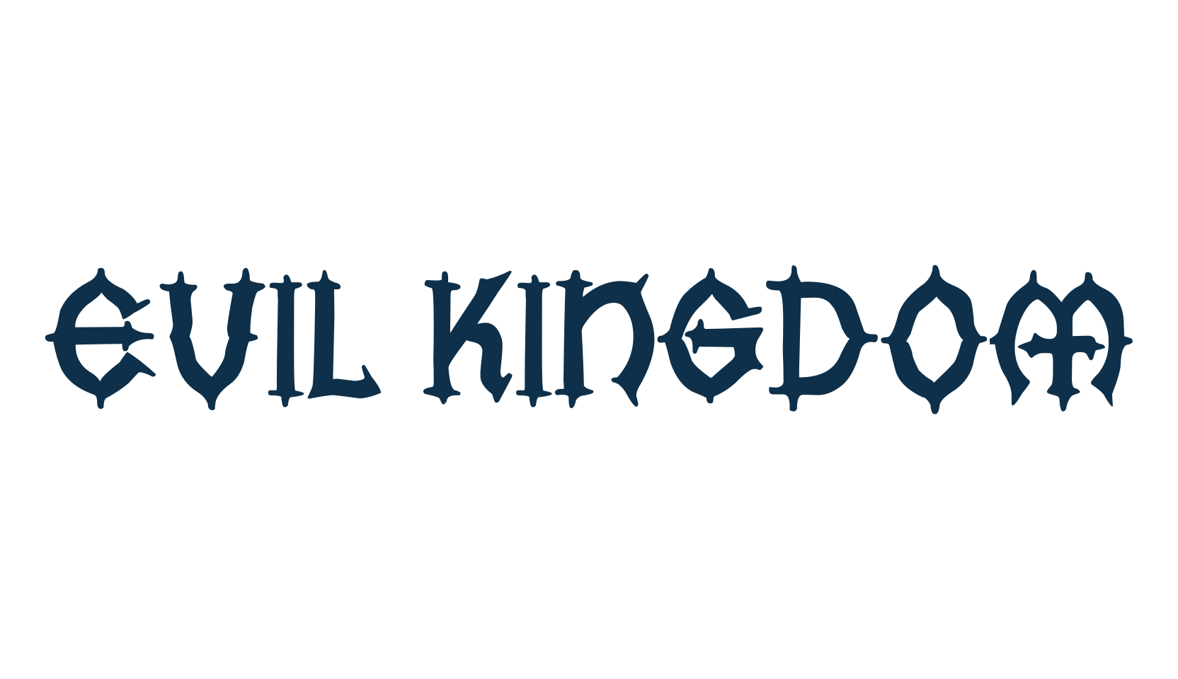 Evil Kingdom, modern font preview