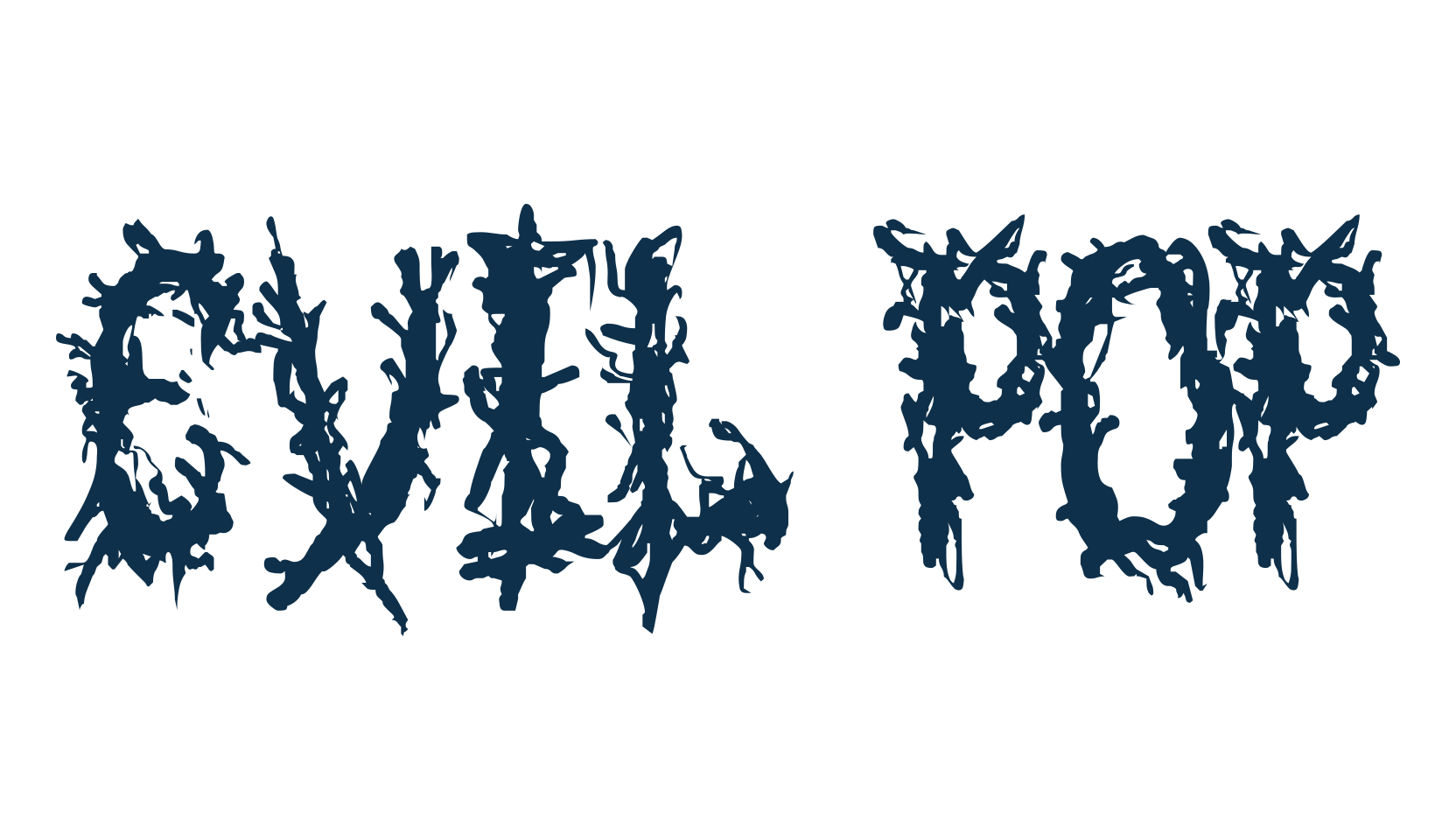 Evil Pop, holiday halloween fancy decorative horror font preview
