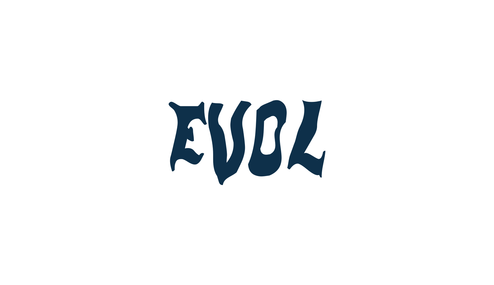 Evol, distorted font preview
