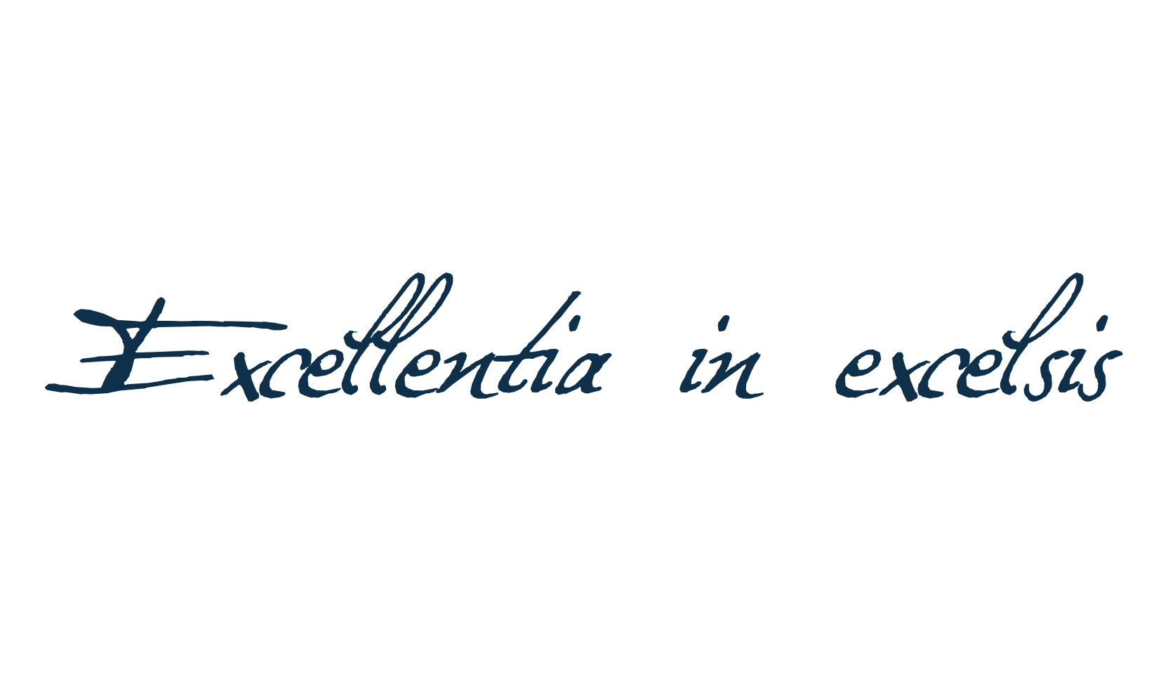 Excellentia in excelsis, script calligraphy fancy decorative font preview