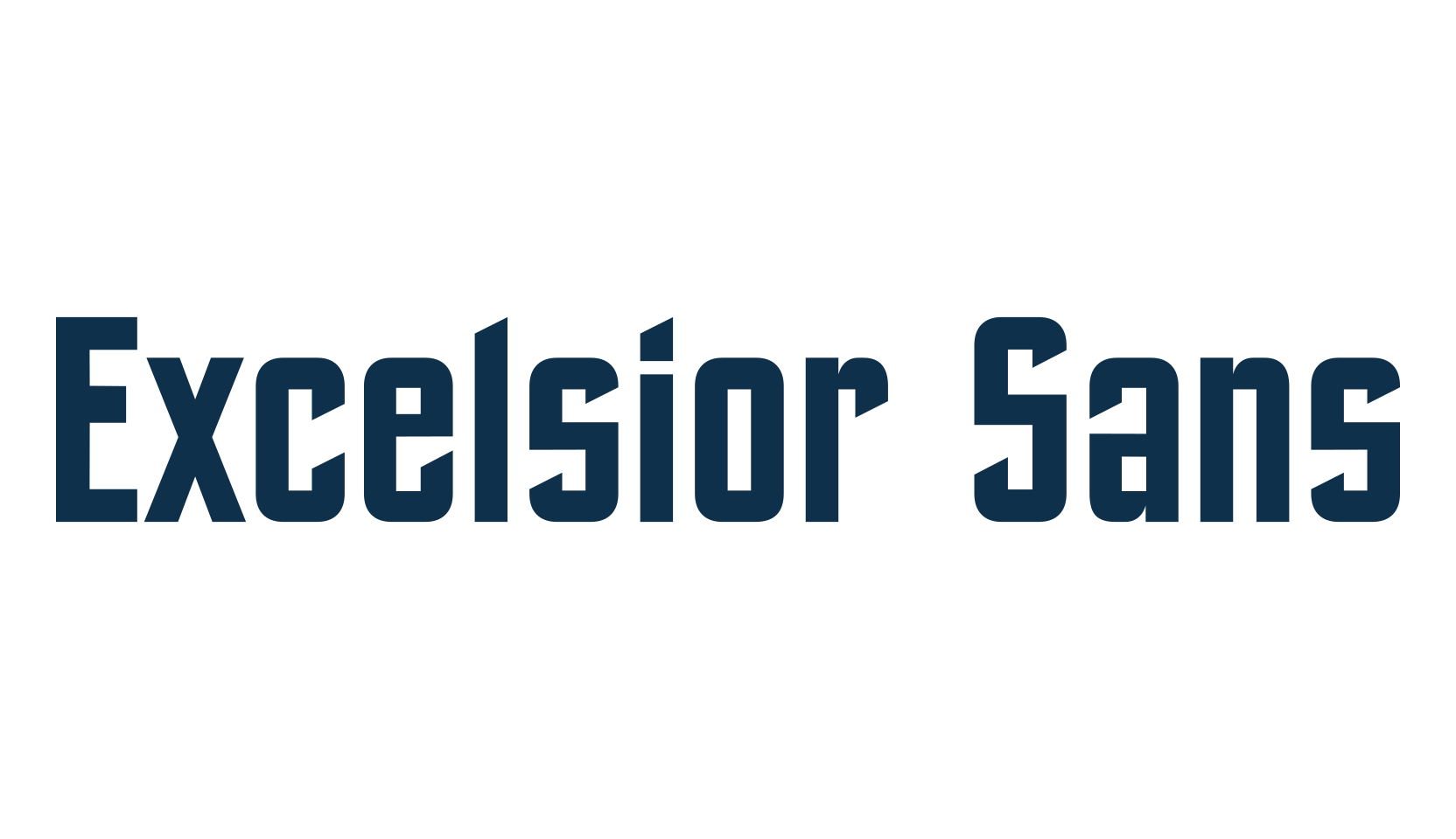 Excelsior Sans, various font preview