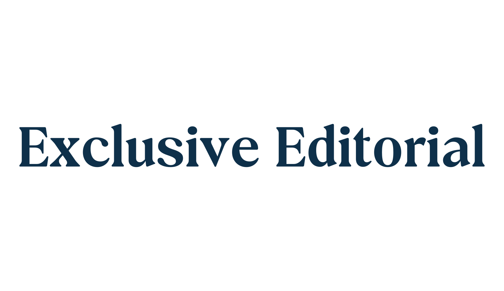 Exclusive Editorial, basic serif font preview