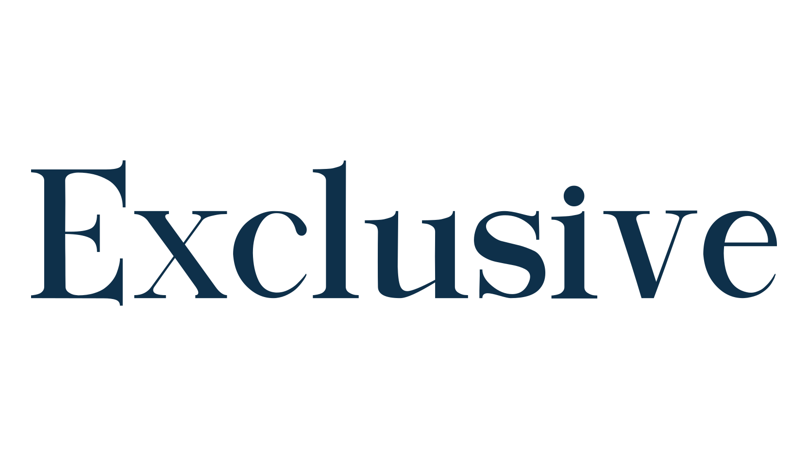 Exclusive, basic serif font preview