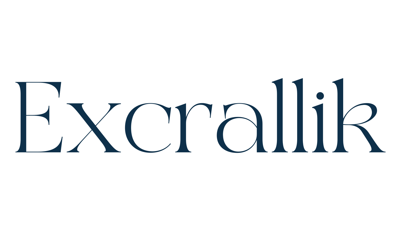 Excrallik, basic serif font preview