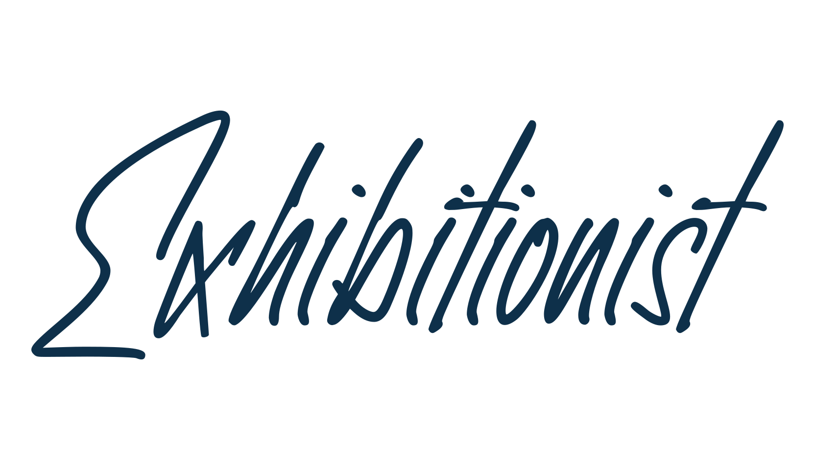 Exhibitionist, script handwritten fancy decorative calligraphy font preview