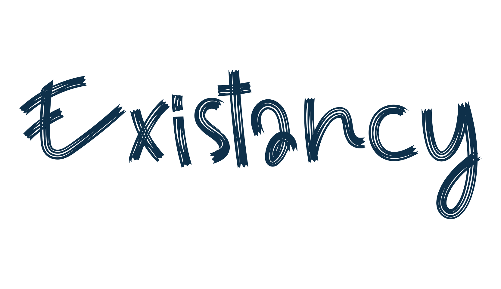 Existancy, script brush fancy decorative calligraphy font preview