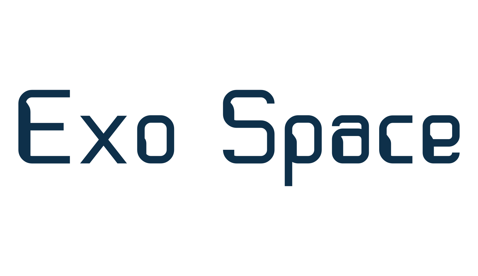 Exo Space, techno sci-fi font preview
