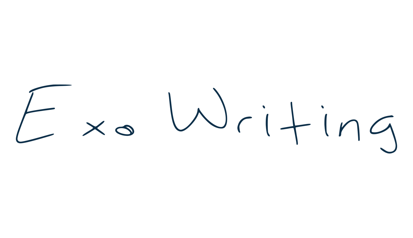 Exo Writing, handwriting font preview