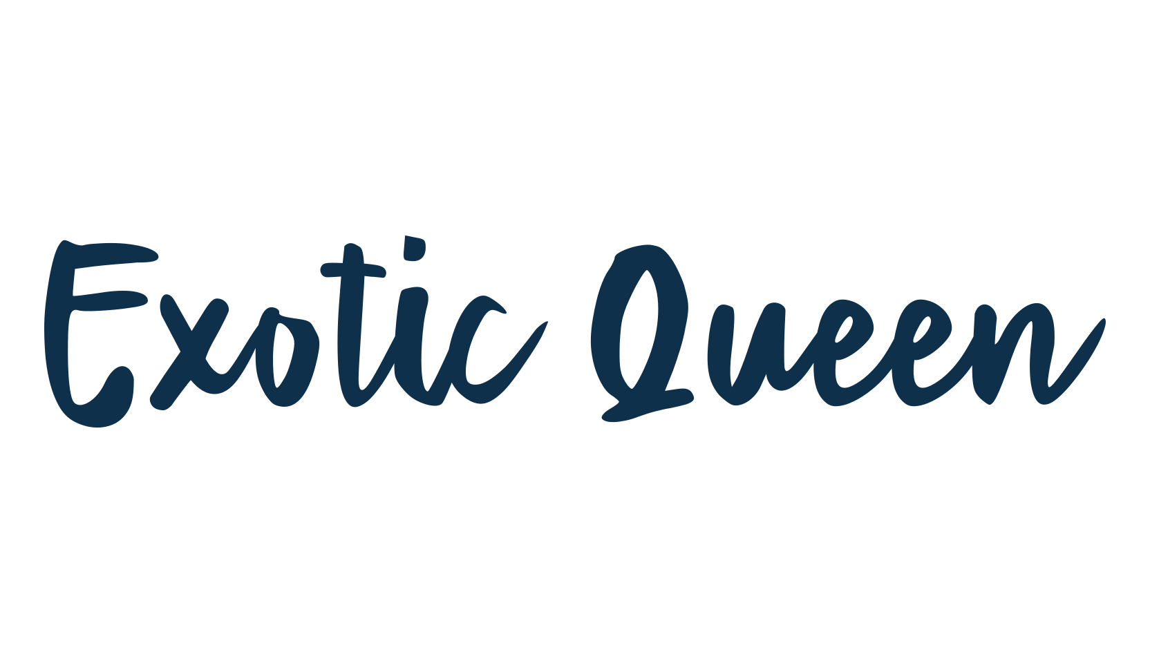 Exotic Queen, brush font preview