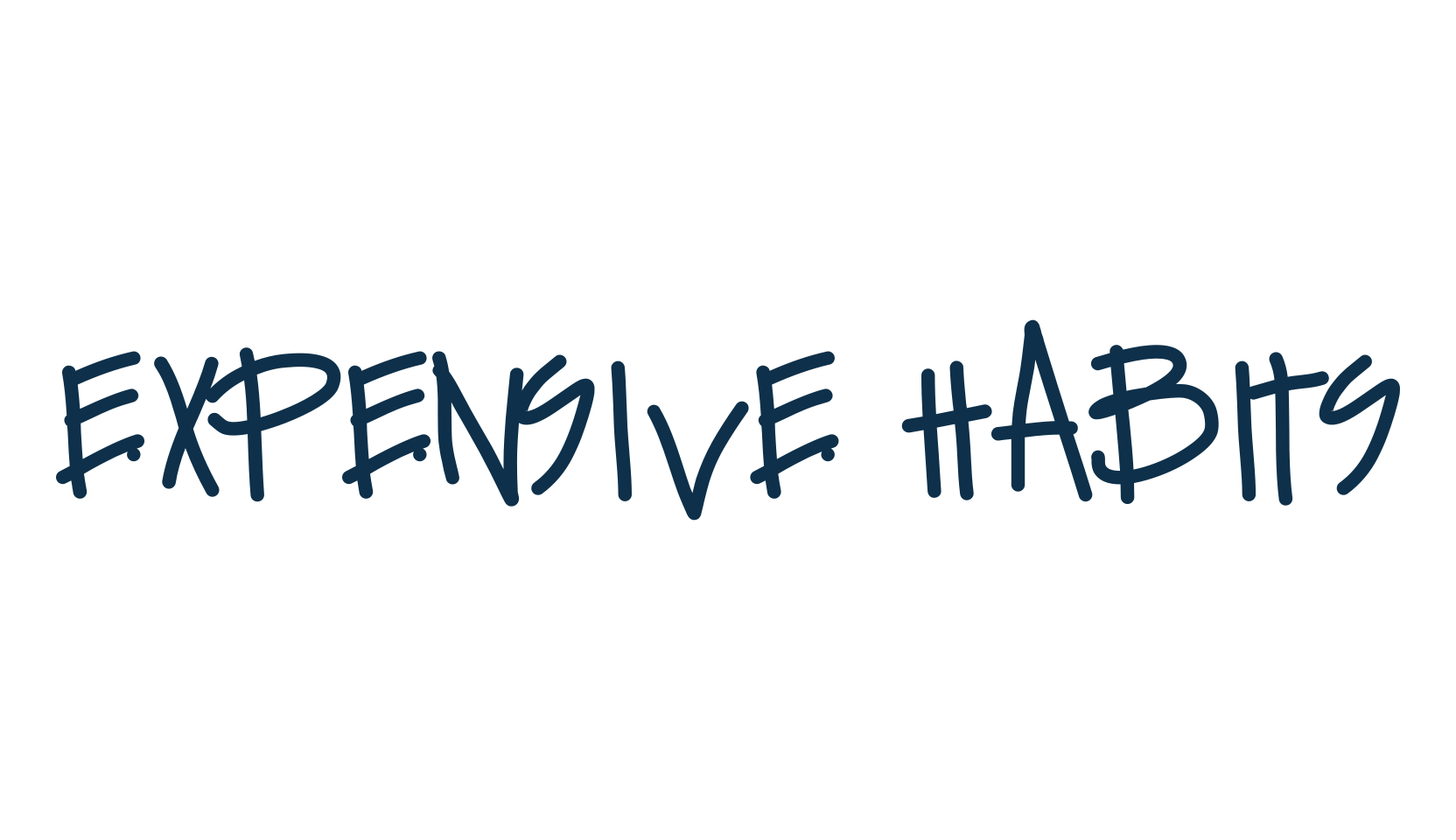 Expensive Habits, script handwritten fancy decorative calligraphy font preview