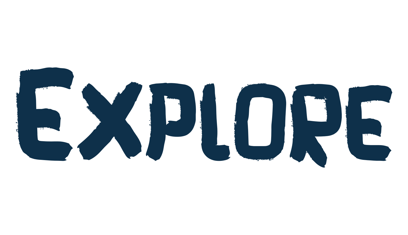 Explore (explore), script brush fancy decorative calligraphy font preview