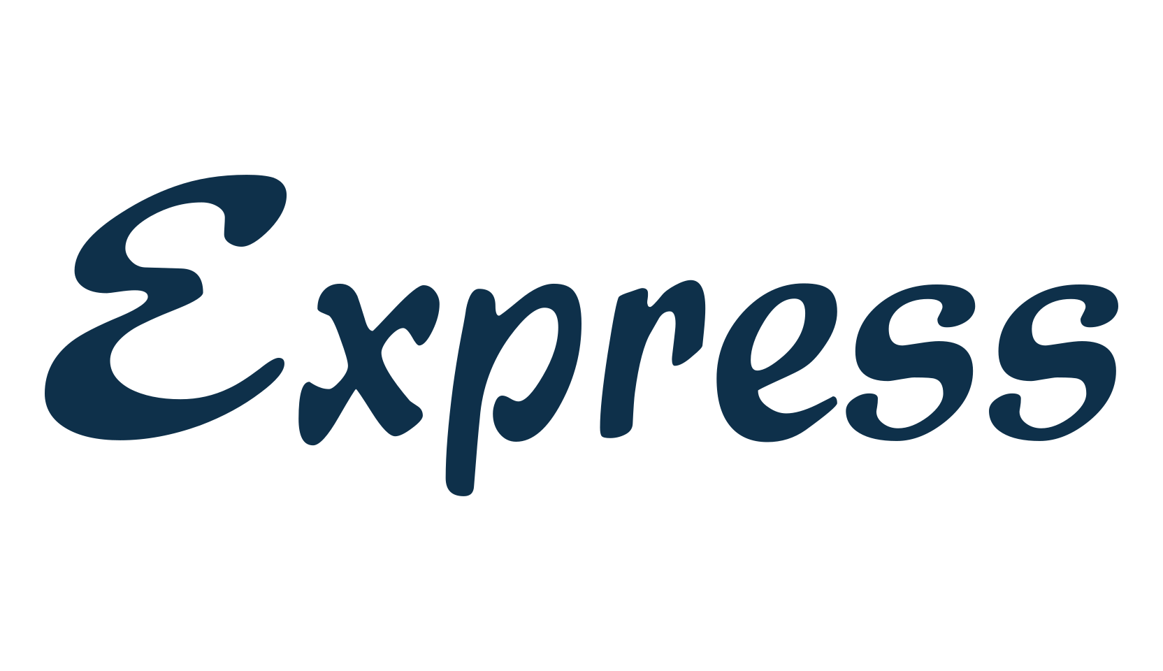 Express, fancy various decorative script calligraphy font preview